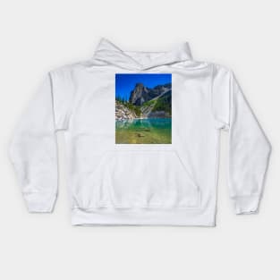 By the Rockpiles at Moraine Lake Kids Hoodie